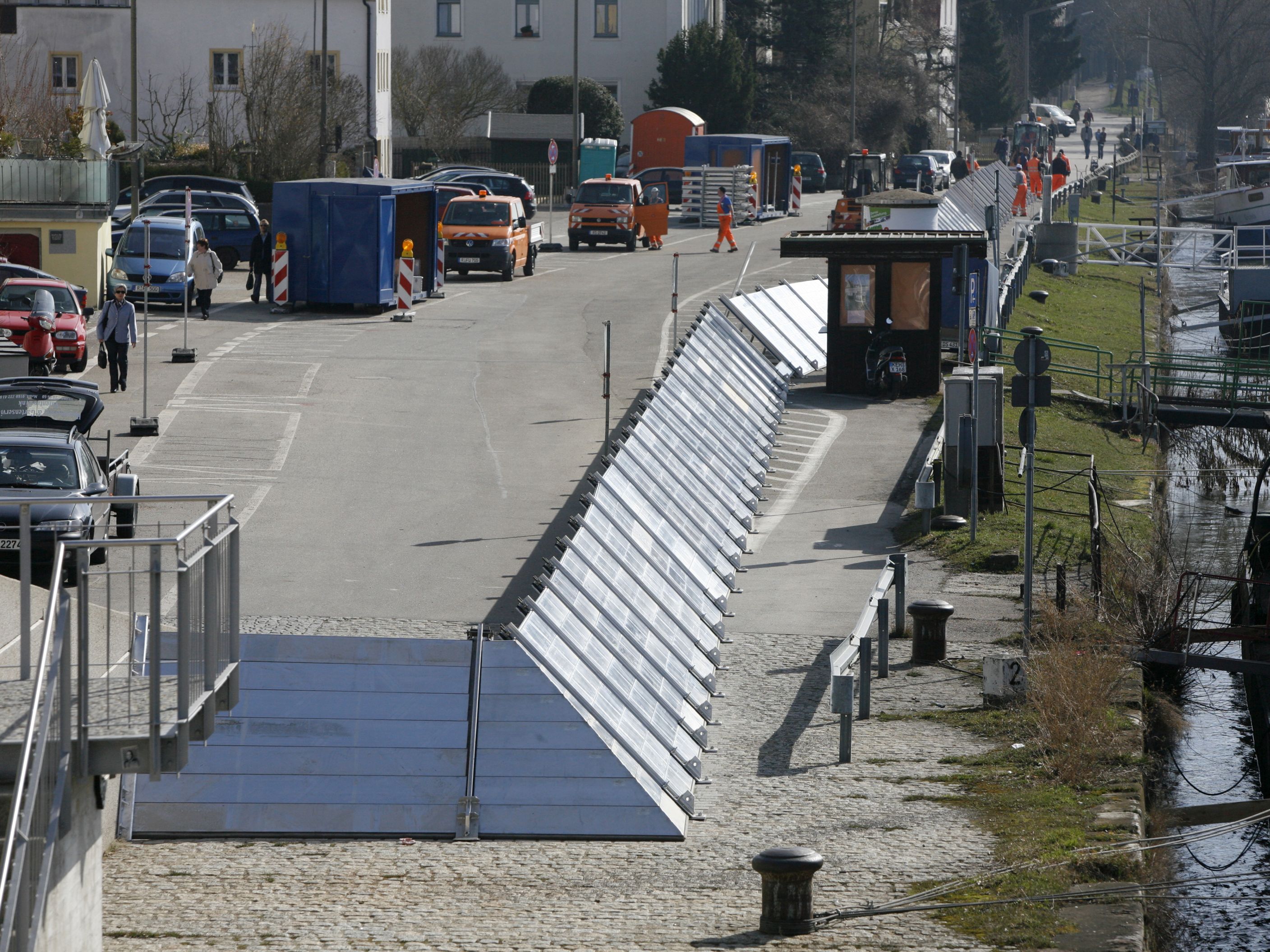 Aufbauübung der mobilen Elemente