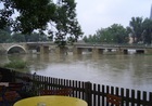 Blick vom Spitalgarten Richtung Steinerner Brücke