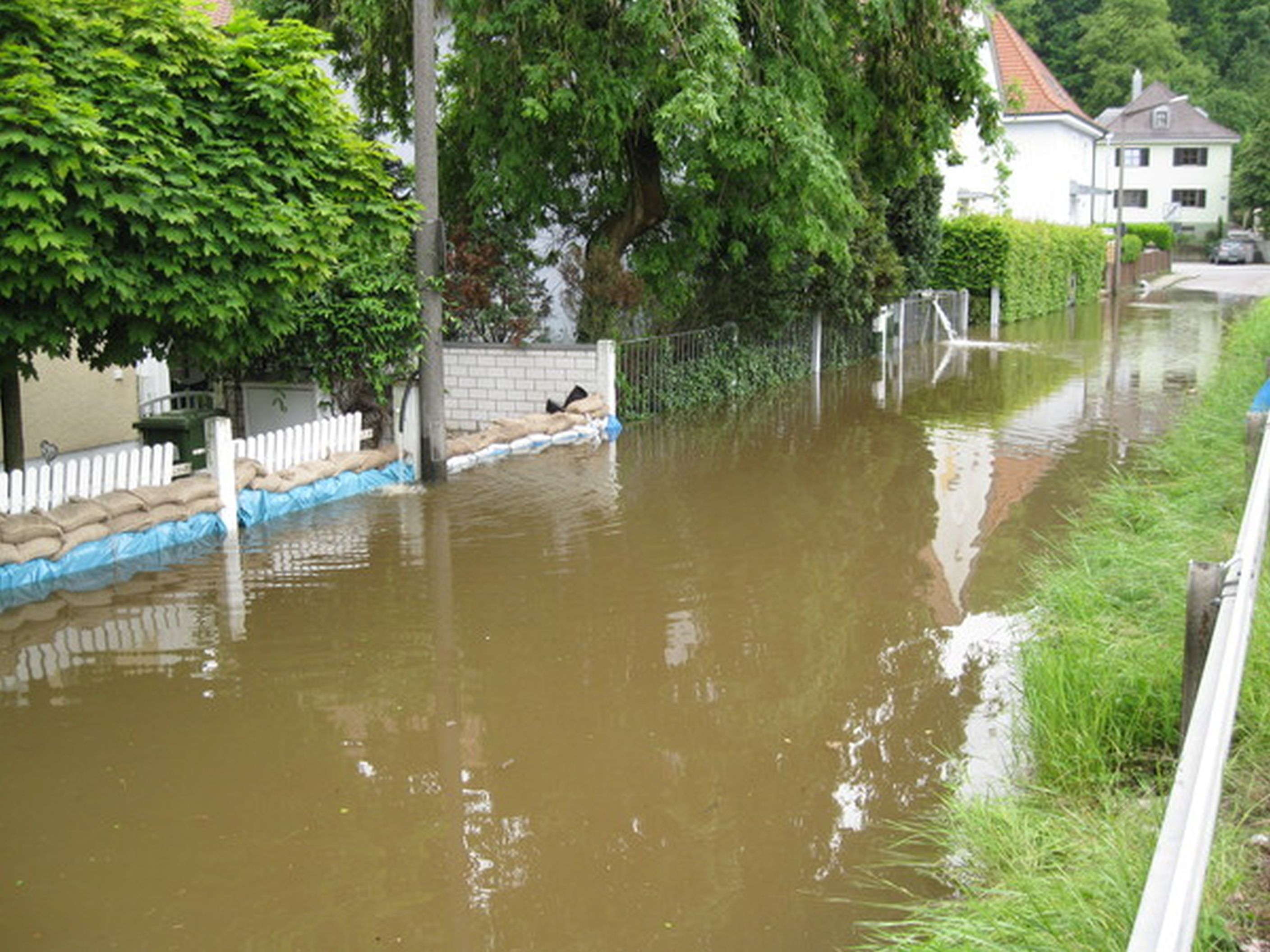Am Holzhof bei Regenhochwasser