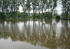 Überflutetes Sportgelände SG Walhalla